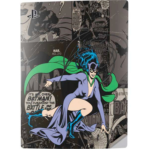 DC Comics Catwoman Vintage Action Pose Pattern PS5 Digital Edition Console Skin